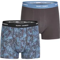 Happy Shorts Boxers ' Oktober ' bleu / taupe