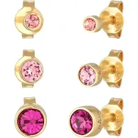 Elli Boucles d'oreilles or / rose / rose clair