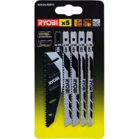 Ryobi 128966 Jeu de lames de scie sauteuse 5 pièces