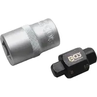 Bgs 8991 | Insert pour bouchon de vidange | Carré | 8 mm / 10 mm | Clé pour bouchon de vidange