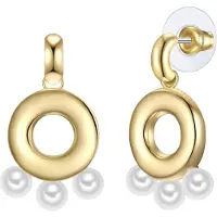 Yokoamii Boucles d'oreilles jaune d'or