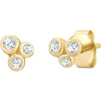 Glanzstücke Boucles d'oreilles jaune d'or / transparent