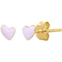 Glanzstücke Boucles d'oreilles jaune d'or / violet clair