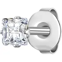 True Rebels Boucles d'oreilles argent / transparent