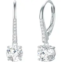 Trilani Boucles d'oreilles argent / transparent