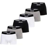 BOSS Boxers gris chiné / noir / blanc