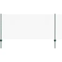 vidaXL Clôture hexagonale avec poteaux, 100 x 1 m, acier revêtu de PVC, couleur verte