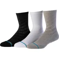 Noname Hommes, Chaussettes, Chaussettes Run LT Crew Multi 3er-Pack, Multicolore, (Lot de 3, 35 - 37)
