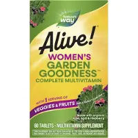 Nature'S Way , Alive! Garden Goodness, Multivitamine pour Femmes, 60 Comprimés