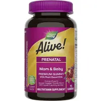 Nature'S Way , Alive! Gomme Prénatale Premium, Fraise et Citron, 75 Gommes