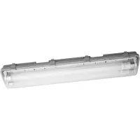 Osram Submarine LED lampe pour locaux humides, 2x7W, blanc neutre 4000K, 1300lm, IP65, résistant à la poussière et aux éclaboussures, pour caves et garages