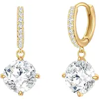 Lulu & Jane Boucles d'oreilles jaune d'or / transparent