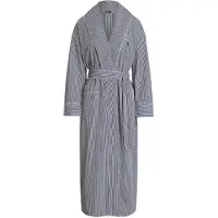 Ralph Lauren Peignoir court ' Shirting Stripes ' violet / blanc