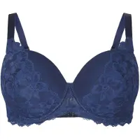 Zizzi Soutien-gorge 'Leva' bleu foncé