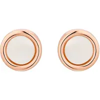 Heidemann Boucles d'oreilles 'Friederike' or rose / blanc perle