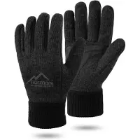 Normani Gants 'Hamilton' gris foncé / noir