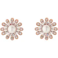 Heidemann Boucles d'oreilles 'Akela' or rose / blanc perle