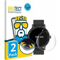 BROTECT Film de protection plein écran Film de protection d'écran clair transparent, Film de protection pour smartwatch, Transparent