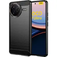 Screen Guard Professional Carbon Brushed Soft TPU Hülle (Xiaomi Poco F7 Ultra), Coque pour téléphone portable, Noir
