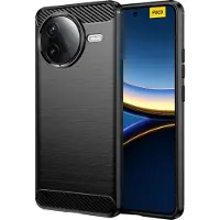 Screen Guard Professional Carbon Brushed Soft TPU Hülle (Xiaomi Poco F7 Pro), Coque pour téléphone portable, Noir