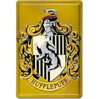 Logoshirt Plaque Métallique 3D Harry Potter - Poufsouffle