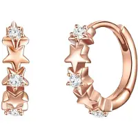 Glanzstücke Boucles d'oreilles or rose / transparent