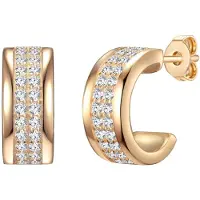Rafaela Donata Boucles d'oreilles or / transparent