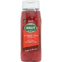BRUT 6x 500ml BRUT Gel douche 'Attraction Totale' 2in1 corps & cheveux shampooing