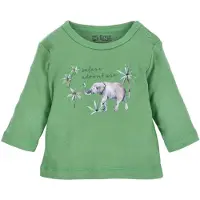 Nini T-Shirt 'Safari Adventure' gris / vert / blanc