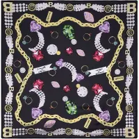 Braccialini Foulard mélange de couleurs / noir