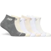 New Balance Lot de 6 chaussettes Everyday Quarter - Beige, Beige