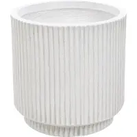 Beliani Cache-Pot D 24 Cm Blanc Cassé Daria