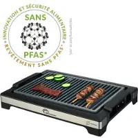 Little Balance Barbecue électrique - Facile à utiliser - Surface de cuisson de 38 x 25 cm - Revêtement microcéramique sans PFAS - 2000 W