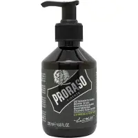 Proraso Shampoing Barbe - - Cypres et Vetiver - 200ml - Pour Homme - Nettoyage Doux