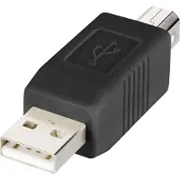 Renkforce USB 2.0 adaptateur [1x USB 2.0 prise mâle A - 1x USB 2.0 prise mâle B] noir ore Steckkontakte renk