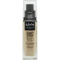 Nyx Can't Stop Won't Stop Full Coverage Foundation fond de teint haute couvrance teinte 03 Porcelain 30 ml