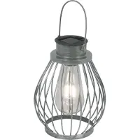 Naeve Lampe décorative/solaire LED "BALUBO", hauteur : 21,5 cm, couleur argent