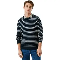 Pepe Jeans pour homme. PM7000010 Pull Andre Stripe navy (XXL), Casuel, Coton, Marine
