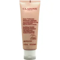 Clarins Nouveau nettoyant visage moussant apaisant | Nettoie, apaise et r conforte | Contient du beurre de karit nourrissant | Sans savon | Sans