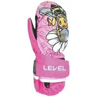 Level Animal Rec Mittens Rose 4-5 Years Fille