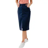Be Lenka Essentials Midi Skirt Bleu L Femme
