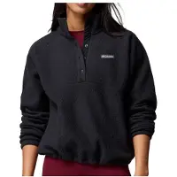 Columbia Jasper Ridge Pebbled Snap Half Zip Fleece Noir XS Femme