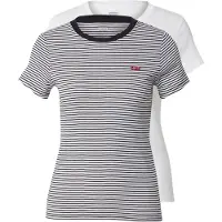 Levi's T-shirt 'Essential Tee (2-Pack)' noir / blanc