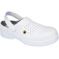 Portwest FC03 Sabot de sécurité perforé Compositelite ESD SB AE Blanc Gr. 39