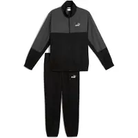Puma Hommes, Vestes de survêtement, Tracksuit Woven Colorblock (M), Noir, M