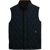 Superdry Quilted Estate Vest Bleu M Homme