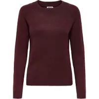 ONLY Pull-over 'ONLRICA' rouge foncé