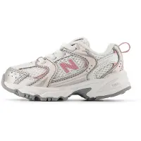 New Balance unisex pour enfant. IZ530V1 Baskets 530 Bungee blanc (17), Plat, Lacets, Casuel, Mesh, mode enfantine