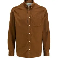 Jack & Jones Classic Cord Long Sleeve Shirt Marron L Homme
