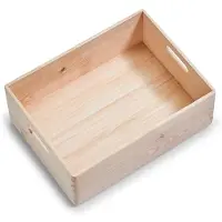 Zeller Present Zeller Boite Multi-Usage en bois de conifère, 40 x 30 x 15 cm - 13145